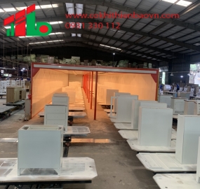 Buồng sấy gỗ chuyền pallet